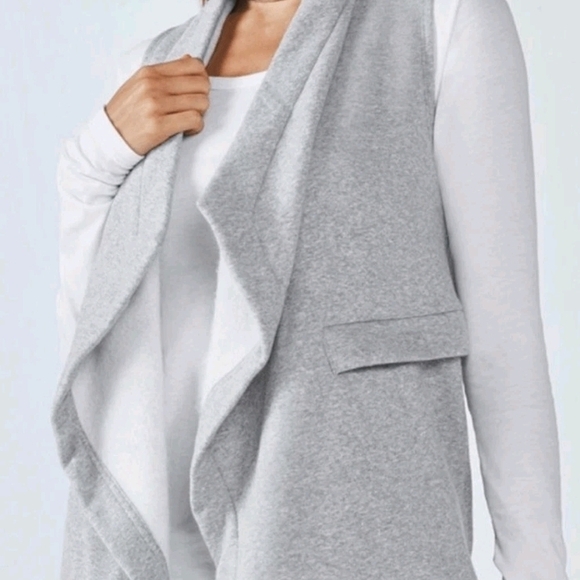 Fabletics Jackets & Blazers - Fabletics Women's Gray Open-Front Vest